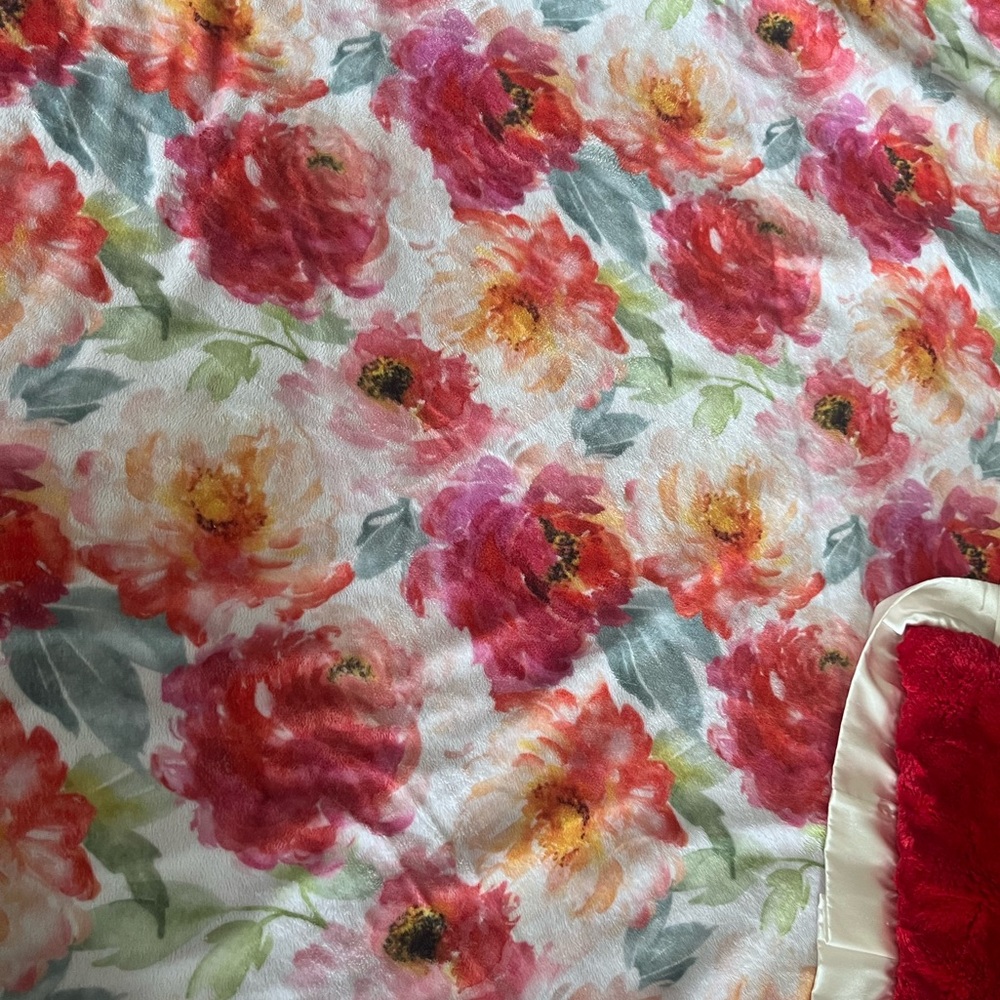 Minky Couture Floral Blanket